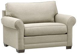 Amazon Brand – Stone & Beam Kristin Chair-and-a-Half Upholstered Sleeper Sofa, 55.5