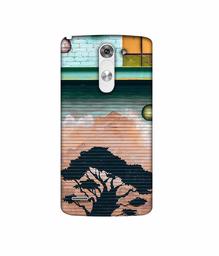 Amazon Brand - Solimo Designer Tree Painting 3D Printed Hard Back Case Mobile Cover for LG G3 Stylus D690