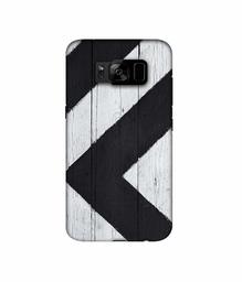 Amazon Brand - Solimo Designer Black Paint Texture on Wood 3D Printed Hard Back Case Mobile Cover for Samsung Galaxy S8 Plus