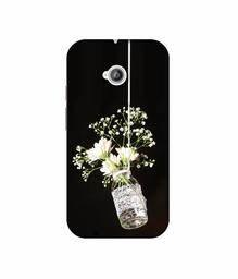 Amazon Brand - Solimo Designer Hanging Flowerpot 3D Printed Hard Back Case Mobile Cover for Motorola Moto E 2nd Generation