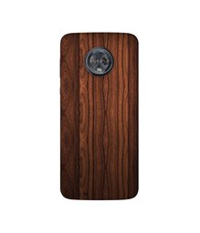 Amazon Brand - Solimo Designer Wooden Texture 3D Printed Hard Back Case Mobile Cover for Motorola Moto G6