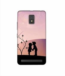 Amazon Brand - Solimo Designer Kiss-ing Couple 3D Printed Hard Back Case Mobile Cover for Lenovo A6600