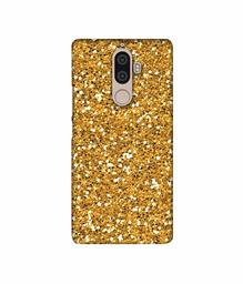 Amazon Brand - Solimo Designer Golden Sparkle 3D Printed Hard Back Case Mobile Cover for Lenovo K8 Note