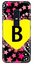 Amazon Brand - Solimo Designer Heart Pattern Alphabet-B 3D Printed Hard Back Case Mobile Cover for Vivo V17 Pro