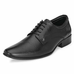 Burwood Men's Black Leather Formal Shoes-9 UK (43 EU) (BW 406)