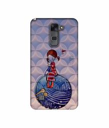 Amazon Brand - Solimo Designer Lady Vector Patternn 3D Printed Hard Back Case Mobile Cover for LG Stylus 2