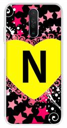 Amazon Brand - Solimo Designer Multicolor Heart Pattern Alphabet-N Printed Soft Back Case Mobile Cover for Poco X2 / Xiaomi Redmi K30