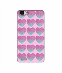 Amazon Brand - Solimo Designer Sparkle Heart Texture 3D Printed Hard Back Case Mobile Cover for Vivo Y27L