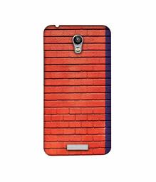 Amazon Brand - Solimo Designer Red and Purple Brick 3D Printed Hard Back Case Mobile Cover for Micromax Canvas Spark Q380