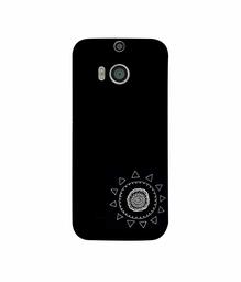 Amazon Brand - Solimo Designer Circle Pattern 3D Printed Hard Back Case Mobile Cover for HTC One M8