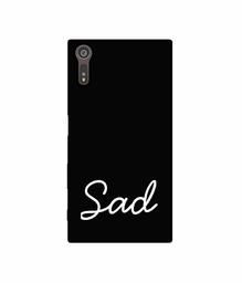 Amazon Brand - Solimo Designer Sad 3D Printed Hard Back Case Mobile Cover for Sony Xperia XZ Dual