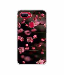 Amazon Brand - Solimo Designer Pink Flowers UV Printed Soft Back Case Mobile Cover for Oppo F9 Pro