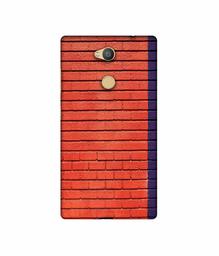 Amazon Brand - Solimo Designer Red and Purple Brick 3D Printed Hard Back Case Mobile Cover for Sony Xperia L2