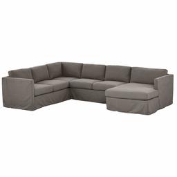 Amazon Brand – Stone & Beam Andover Slipcover Left-Facing U-Shaped Sectional, 134