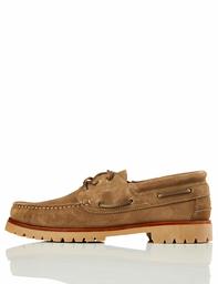 Amazon Brand - find. Chunky Leather Boat Shoe Beige, US 7