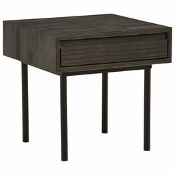 Amazon Brand – Rivet Stevens Modern Storage Accent Side End Table Nightstand, 19.69