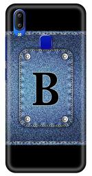 Amazon Brand - Solimo Designer Button Jeans Alphabet-B 3D Printed Hard Back Case Mobile Cover for Vivo Y93