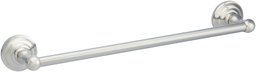 AmazonBasics Traditional Towel Bar - Satin Nickel, 18-Inch