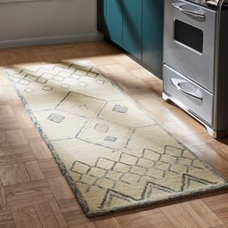 Amazon Brand – Rivet Geometric Boho Wool Runner Rug, 2'6