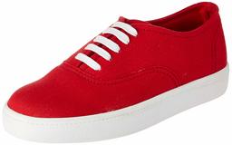 Amazon Brand - Symbol Women's Red Sneakers-6 UK (39 EU) (9 US) (AZ-WSY-05)