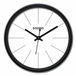 Amazon Brand - Solimo 12-inch Wall Clock - Opulent White (Silent Movement)