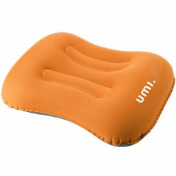 UMI Inflatable Camping Pillow, Ultralight 80 Gram, Soft Fabric, Ergonomic Design，with Storage Bag Portable for Backpacking, Hiking, Camping, Traveling - Orange