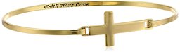 Sterling Silver Yellow Gold Flashed Cross Catch with