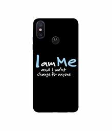 Amazon Brand - Solimo Designer Quotes 3D Printed Hard Back Case Mobile Cover for Motorola One Power