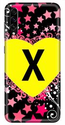 Amazon Brand - Solimo Designer Heart Pattern Alphabet-X 3D Printed Hard Back Case Mobile Cover for Samsung Galaxy A50s