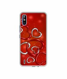 Amazon Brand - Solimo Designer Hearts UV Printed Soft Back Case Mobile Cover for Tecno Spark Go