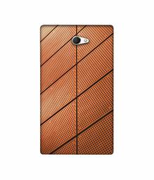 Amazon Brand - Solimo Designer Leather Texture 3D Printed Hard Back Case Mobile Cover for Sony Xperia M2