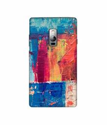 Amazon Brand - Solimo Designer Randam Color Mixing 3D Printed Hard Back Case Mobile Cover for OnePlus 2