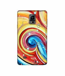 Amazon Brand - Solimo Designer Abstarct Color Mixing 3D Printed Hard Back Case Mobile Cover for Samsung Galaxy Note 4