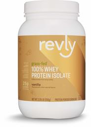 Amazon Brand - Revly 100% Grass-Fed Whey Protein Isolate Powder, Vanilla, 2.05 lbs, 30 Servings, Gluten Free, Non-GMO, No added rbgh/rbst‡