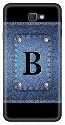 Amazon Brand - Solimo Designer Button Jeans Alphabet-B 3D Printed Hard Back Case Mobile Cover for Samsung Galaxy J7 Prime