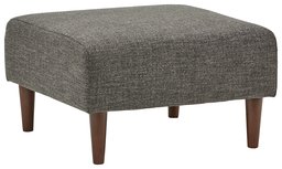 Amazon Brand – Rivet Ava Mid-Century Modern Upholstered Ottoman, 25.6