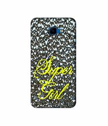 Amazon Brand - Solimo Designer Super Girl On Foil 3D Printed Hard Back Case Mobile Cover for Samsung Galaxy J4 Core