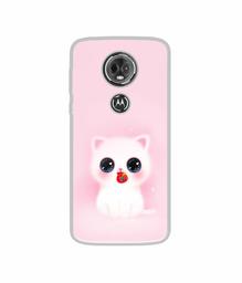 Amazon Brand - Solimo Designer Kitty UV Printed Soft Back Case Mobile Cover for Motorola Moto E5 Plus