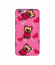 Amazon Brand - Solimo Designer Heart Holding Bear 3D Printed Hard Back Case Mobile Cover for Vivo Y66