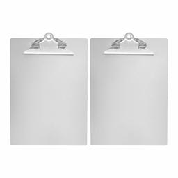 AmazonBasics klämbräda, aluminium, US-Letter-format, standardklämma, 2 stycken