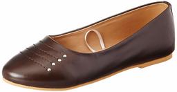 Amazon Brand - Symbol Women's Brown Ballet Flats-5 UK (38 EU) (8 US) (SYM-WS-007)