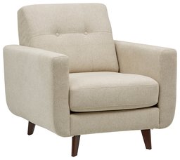 Amazon Brand – Rivet Sloane Mid-Century Modern Armchair with Tapered Legs, 32.7