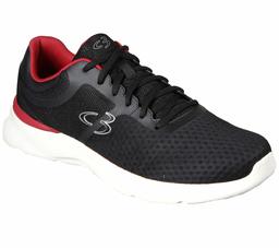 Skechers Concept 3 メンズ Hearn レースアップ メッシュスニーカー, ブラック/レッド, 12