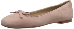 The Fix Amazon Brand Women's Zavala Structured Bow Ballet Flat, Petal Blush, 9 B US