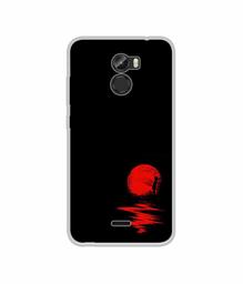 Amazon Brand - Solimo Designer Red Moon UV Printed Soft Back Case Mobile Cover for Gionee X1