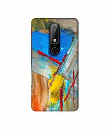 Amazon Brand - Solimo Designer Randam Multicolor Mash 3D Printed Hard Back Case Mobile Cover for Nokia 6.1 Plus