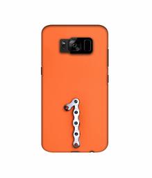 Amazon Brand - Solimo Designer Number One 3D Printed Hard Back Case Mobile Cover for Samsung Galaxy S8 Plus