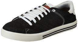 Amazon Brand - Inkast Denim Co. Men's Black Denim Textile Sneakers-9 UK (43 EU) (10 US) (AZ-IK-004)