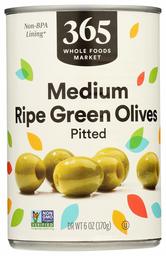 365 Everyday Value, Pitted Ripe Green Olives, Medium, 6 oz