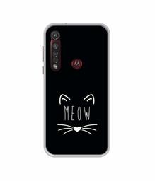 Amazon Brand - Solimo Designer Meow UV Printed Soft Back Case Mobile Cover for Motorola Moto G8 Plus